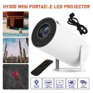 Popular Projector Hy300 2.4G+5g Ultra Fast Wireless Connection 120 ANSI Lumens 4K HD Android 11 Home Projector