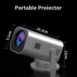 HY330 Android Projector – Full HD 1080P, 4K Support, 300 ANSI Lumens
