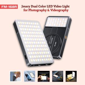 JMARY FM-168R Dual Color Temperature 160 LED Beads Portable Magnetic Phone Fill Light