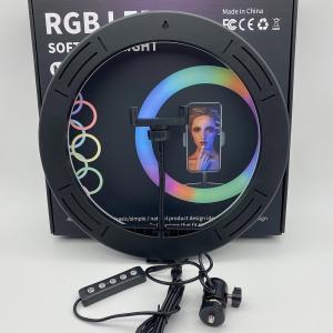 14 Inch MJ36 RGB Soft Ring Light Circle Photography Lighting 16 Colour Led RGB Ring Light with Phone Tripod Stand