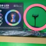 14 Inch MJ36 RGB Soft Ring Light Circle Photography Lighting 16 Colour Led RGB Ring Light with Phone Tripod Stand